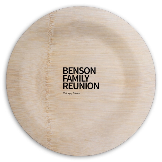  Round Bamboo Plates