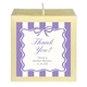 Bow Stripe Border 3 Inch Candle Image 3 of 3