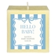 Bow Stripe Border 3 Inch Candle Image 2 of 3