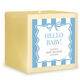 Bow Stripe Border 3 Inch Candle Image 1 of 3