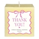 Cute Bow Border 3-Inch Candle Image 2 of 4