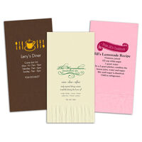 Custom Guest Towels with Your 2-Color Artwork with Text We will Typeset
