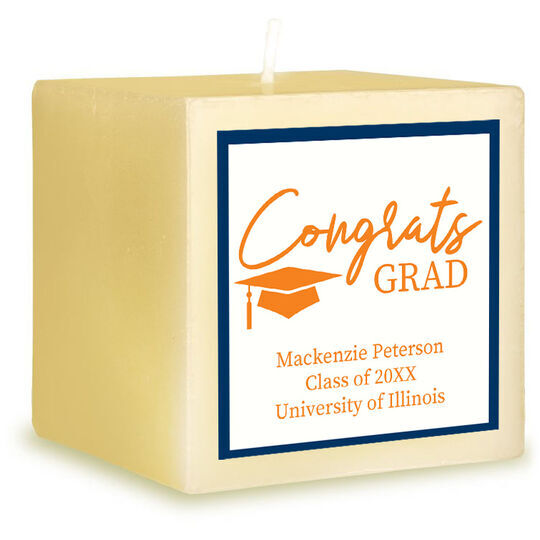 Congrats Grad 3-Inch Candle