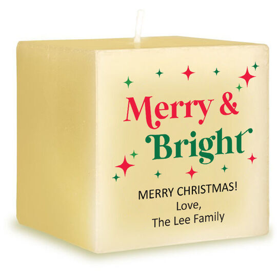 Merry & Bright Sparkles 3-Inch Candle