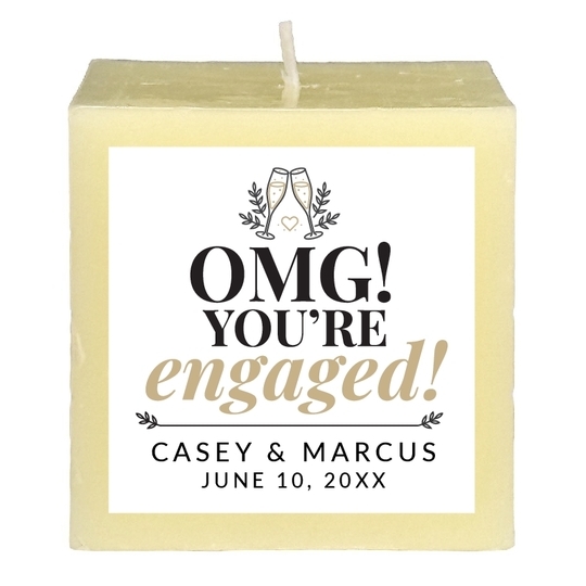 OMG! You're Engaged 3-Inch Candle