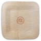 Double Circle Monogram Square Bamboo Plates Image 3 of 6