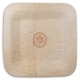 Double Circle Monogram Square Bamboo Plates Image 5 of 6