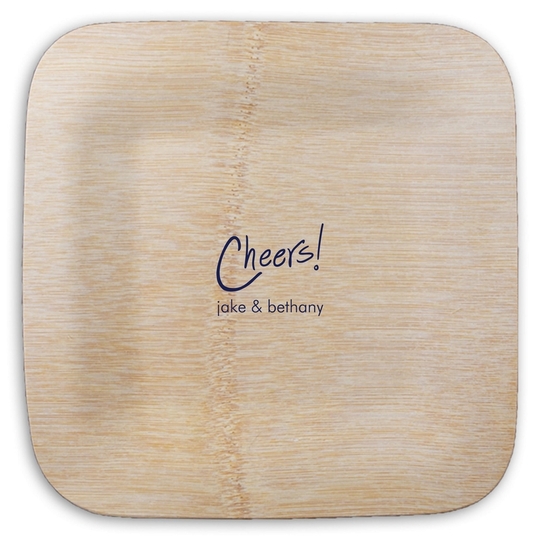  Square Bamboo Plates