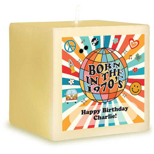 Born in the 1970's 3-Inch Candle