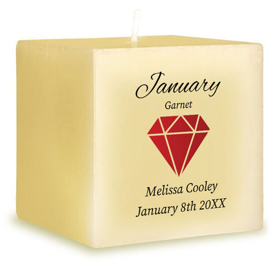 Birthstone 3-Inch Candle