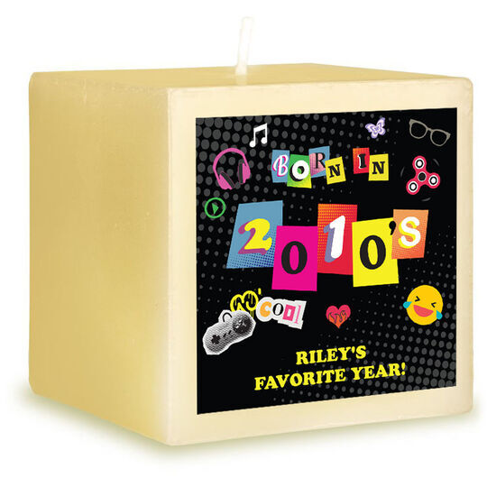 Born in 2010's 3-Inch Candle