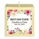 White Watercolor Roses 3-Inch Candle Image 2 of 7