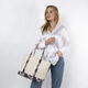 Personalized Vintage Rose Print Trimmed Classic Tote Image 3 of 3
