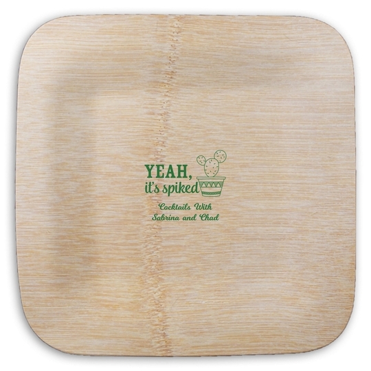  Square Bamboo Plates