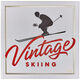 Vintage Skiing Personalized Leather Book Image 1 of 13