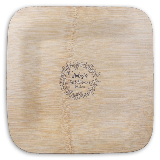  Square Bamboo Plates