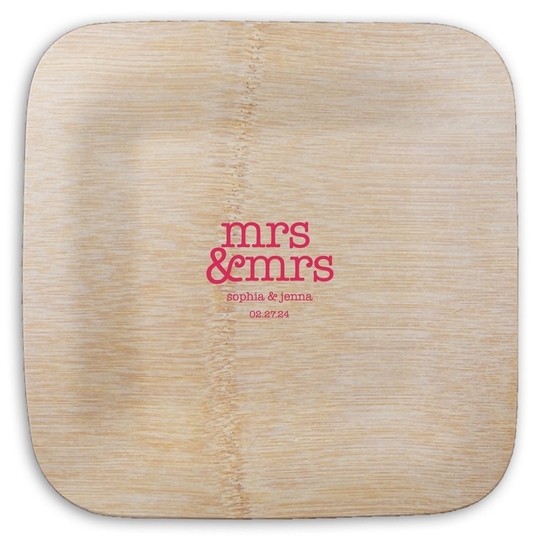  Square Bamboo Plates