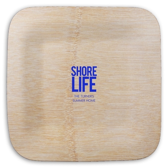 Shore Life Square Bamboo Plates