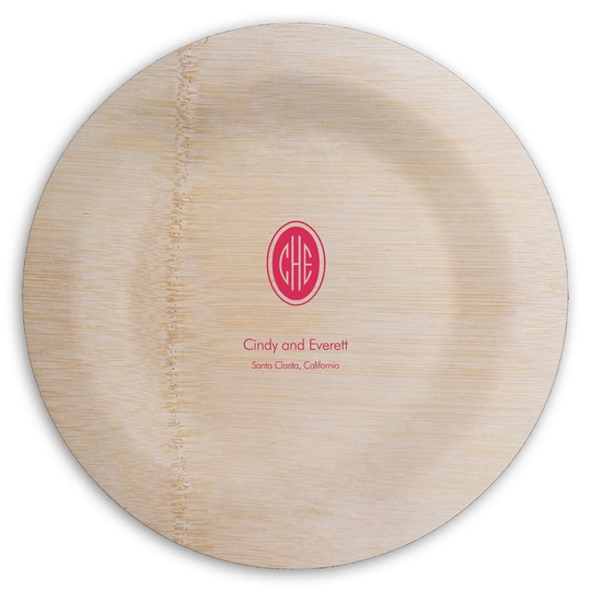 Round Bamboo Plates