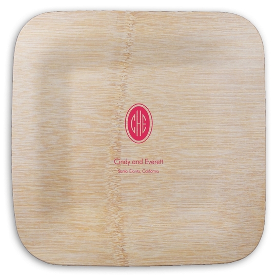  Square Bamboo Plates