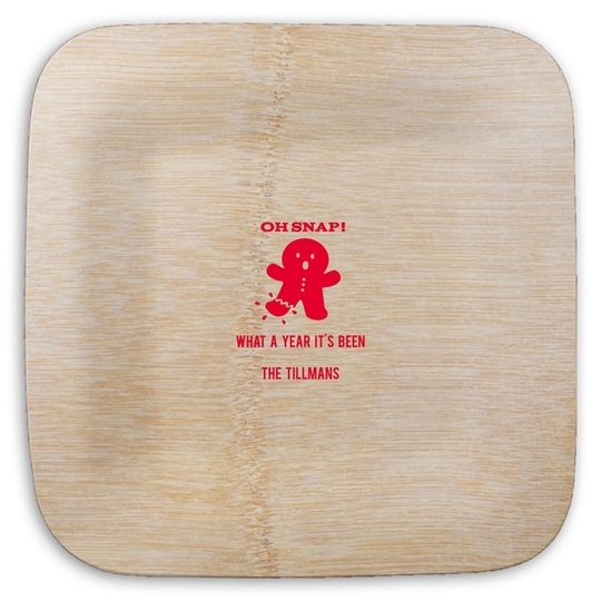 Oh Snap Square Bamboo Plates
