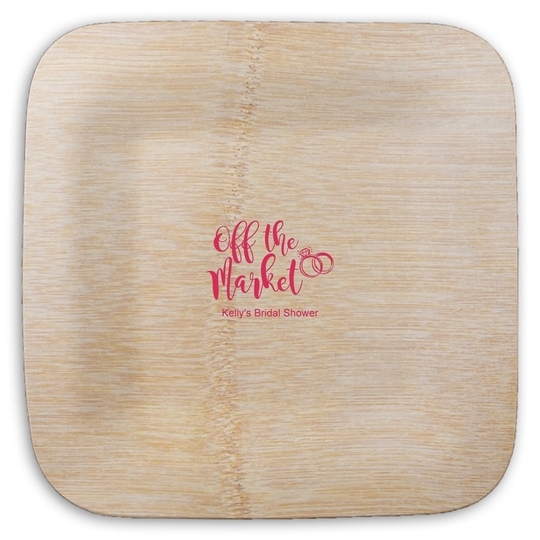 Off The Market Rings Square Bamboo Plates