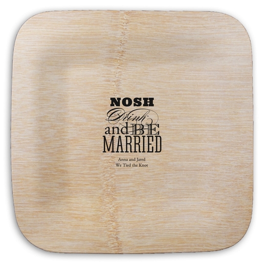  Square Bamboo Plates