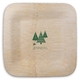 Modern Trees Square Bamboo Plates Image 1 of 2