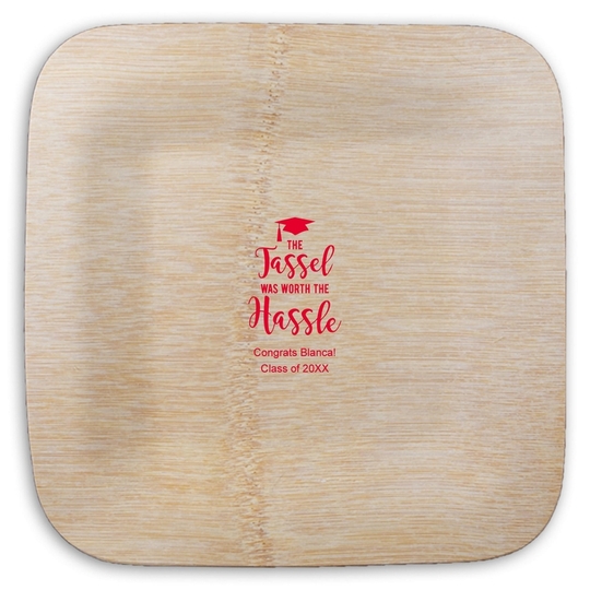  Square Bamboo Plates