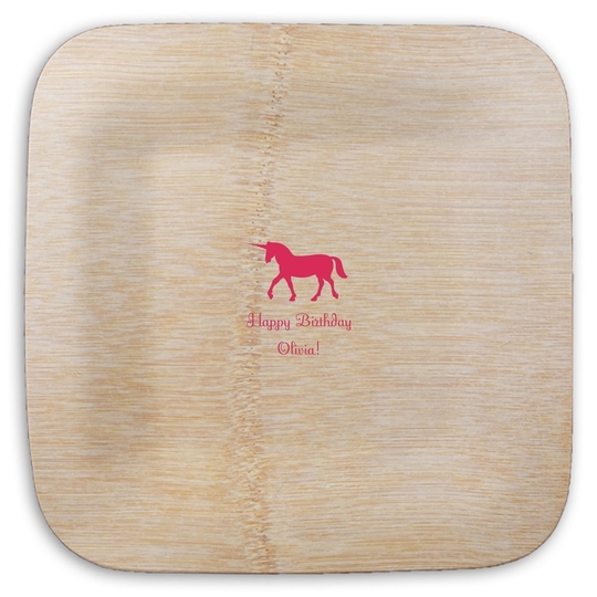  Square Bamboo Plates