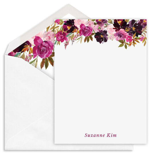 Blooming Flowers Flat Cards