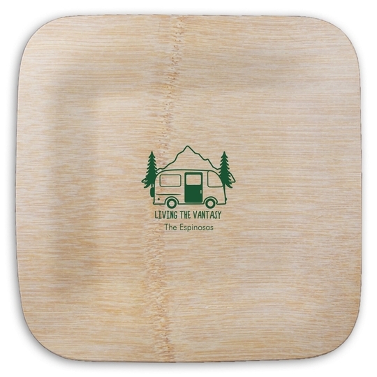 Living the Vantasy Square Bamboo Plates