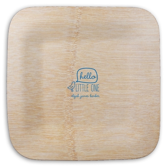 Little Bird Square Bamboo Plates