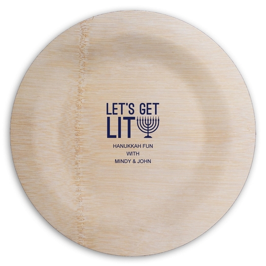  Round Bamboo Plates