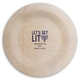 Let's Get Lit Round Bamboo Plates Image 1 of 2
