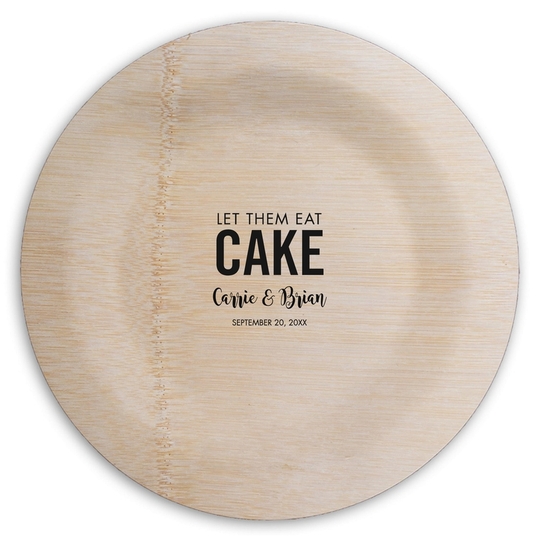  Round Bamboo Plates