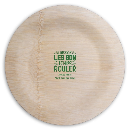  Round Bamboo Plates