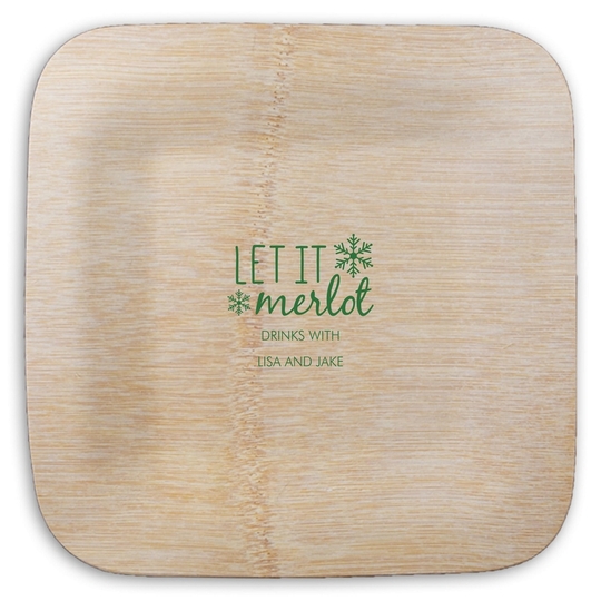  Square Bamboo Plates