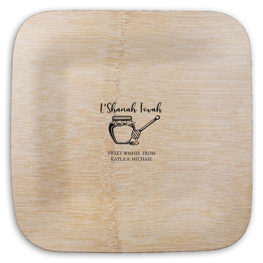  Square Bamboo Plates
