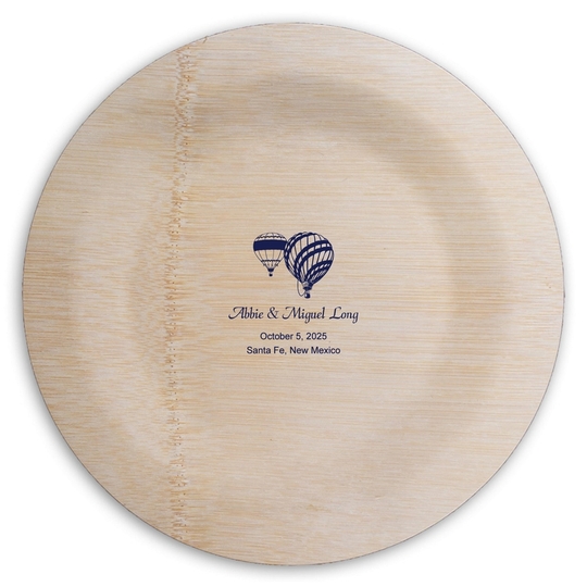  Round Bamboo Plates