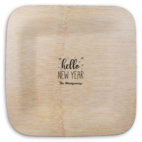  Square Bamboo Plates