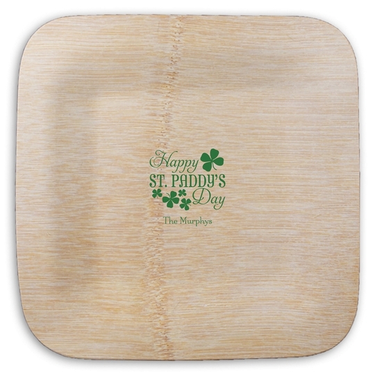  Square Bamboo Plates