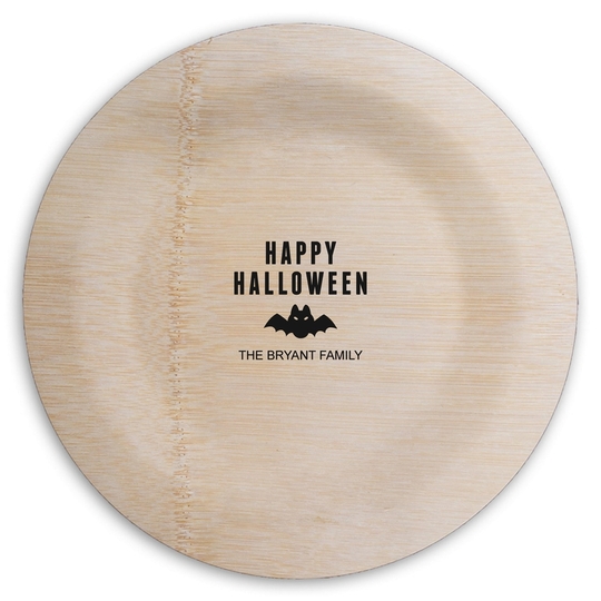  Round Bamboo Plates