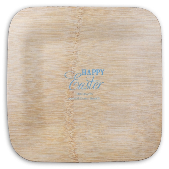  Square Bamboo Plates