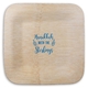 Hanukkah Dreidels Square Bamboo Plates Image 1 of 2