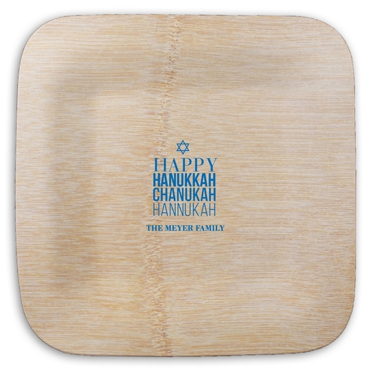  Square Bamboo Plates