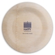 Modern Menorah Hanukkah Round Bamboo Plates Image 1 of 2