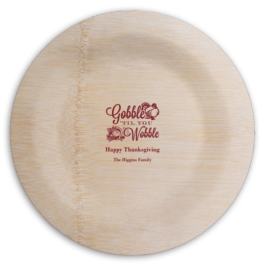  Round Bamboo Plates