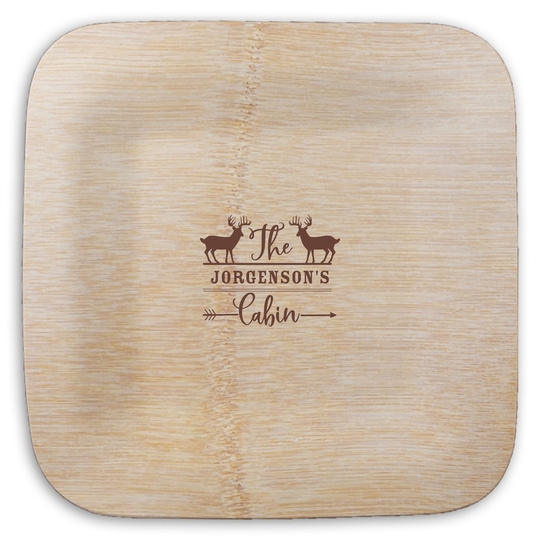  Square Bamboo Plates