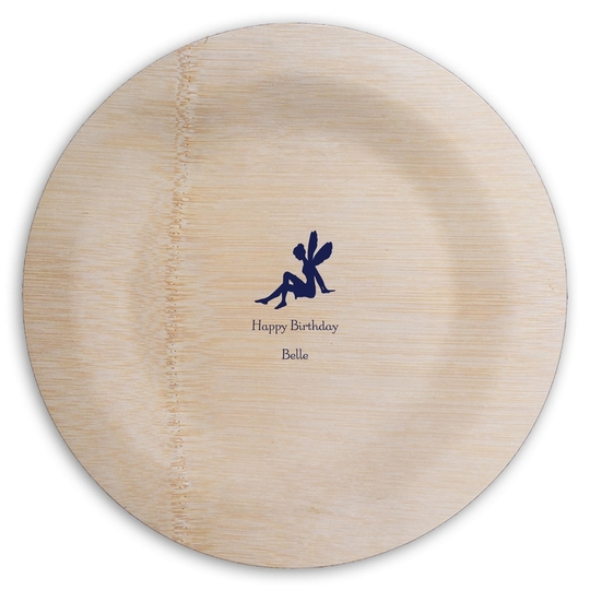  Round Bamboo Plates